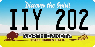 ND license plate IIY202