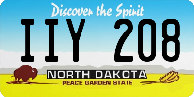 ND license plate IIY208
