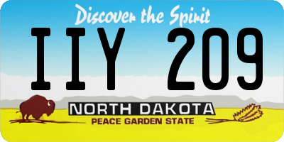 ND license plate IIY209