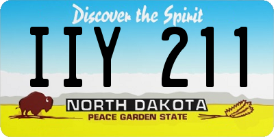 ND license plate IIY211