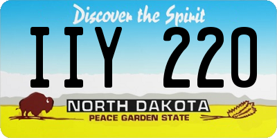 ND license plate IIY220