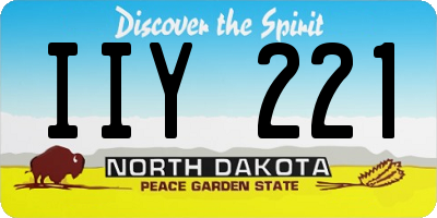 ND license plate IIY221