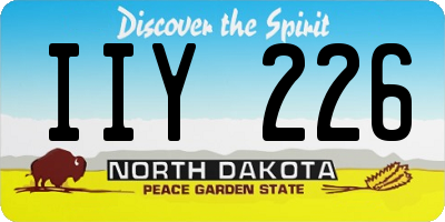 ND license plate IIY226