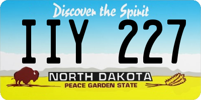 ND license plate IIY227