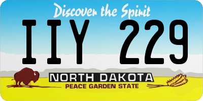 ND license plate IIY229