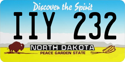 ND license plate IIY232