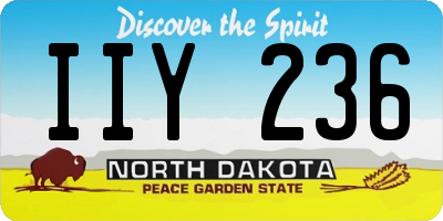 ND license plate IIY236