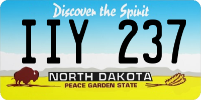ND license plate IIY237