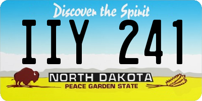 ND license plate IIY241