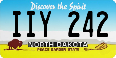 ND license plate IIY242
