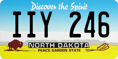 ND license plate IIY246