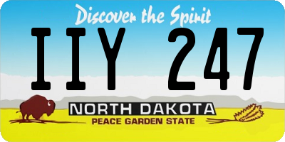 ND license plate IIY247
