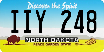 ND license plate IIY248