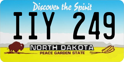 ND license plate IIY249