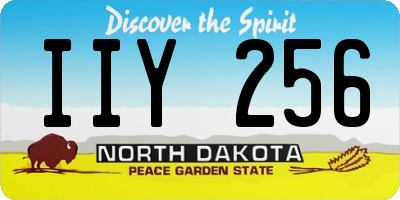 ND license plate IIY256