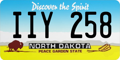 ND license plate IIY258