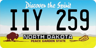 ND license plate IIY259