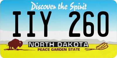 ND license plate IIY260