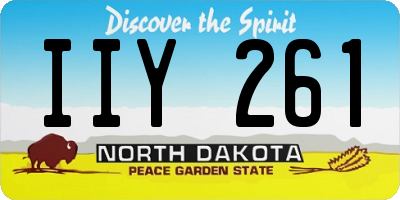 ND license plate IIY261