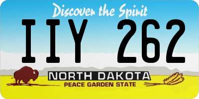 ND license plate IIY262