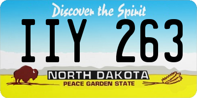 ND license plate IIY263