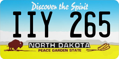 ND license plate IIY265