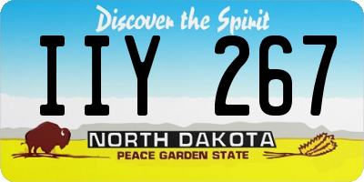 ND license plate IIY267