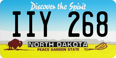 ND license plate IIY268