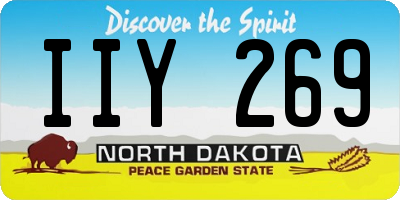 ND license plate IIY269