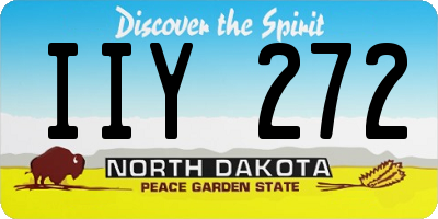 ND license plate IIY272