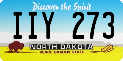 ND license plate IIY273