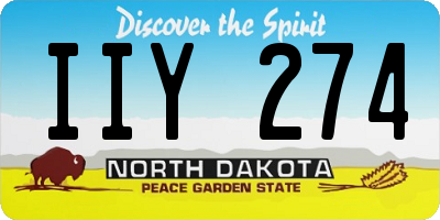 ND license plate IIY274
