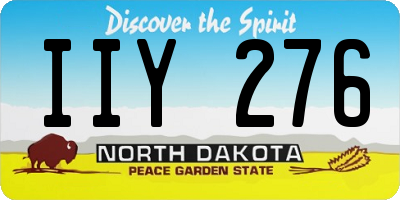 ND license plate IIY276