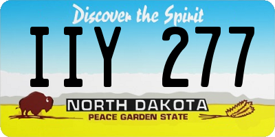 ND license plate IIY277