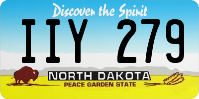 ND license plate IIY279