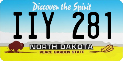 ND license plate IIY281