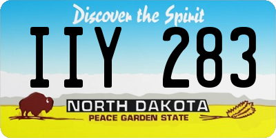 ND license plate IIY283