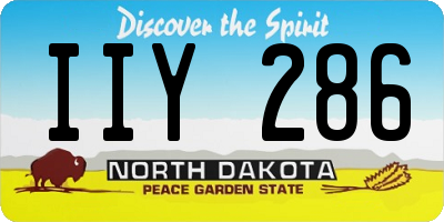 ND license plate IIY286