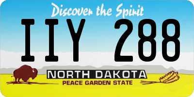 ND license plate IIY288