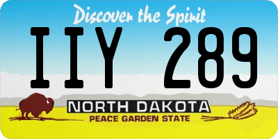 ND license plate IIY289