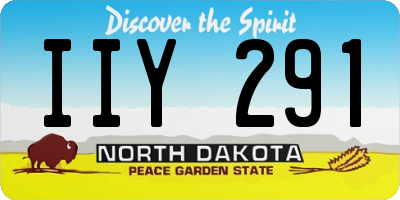ND license plate IIY291