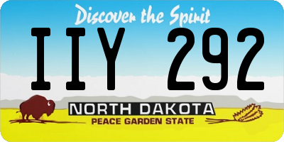 ND license plate IIY292