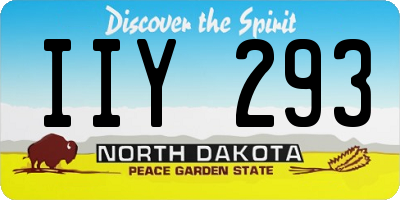ND license plate IIY293