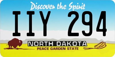 ND license plate IIY294