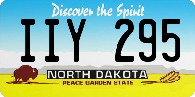ND license plate IIY295