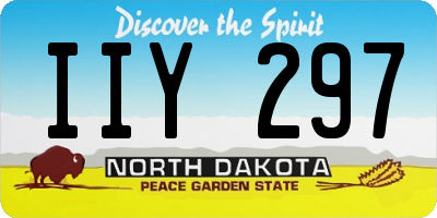 ND license plate IIY297