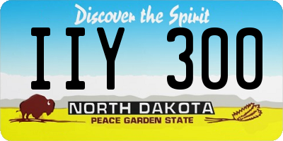 ND license plate IIY300