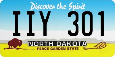 ND license plate IIY301