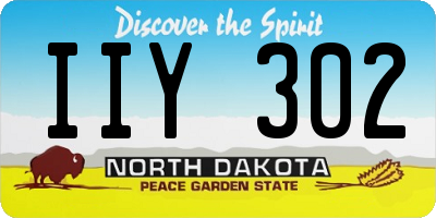 ND license plate IIY302
