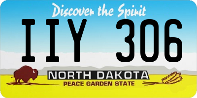 ND license plate IIY306